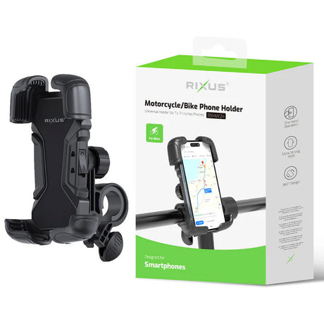 Suporte para telefone Rixus para roupas esportivas olímpicas rxhw24 <7,1 preto inclinável