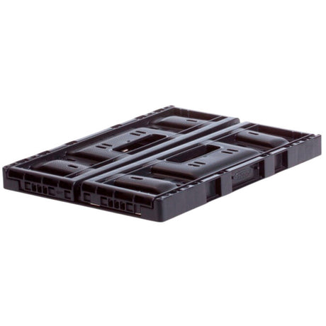 plastic folding crate small 20 liters foldable black