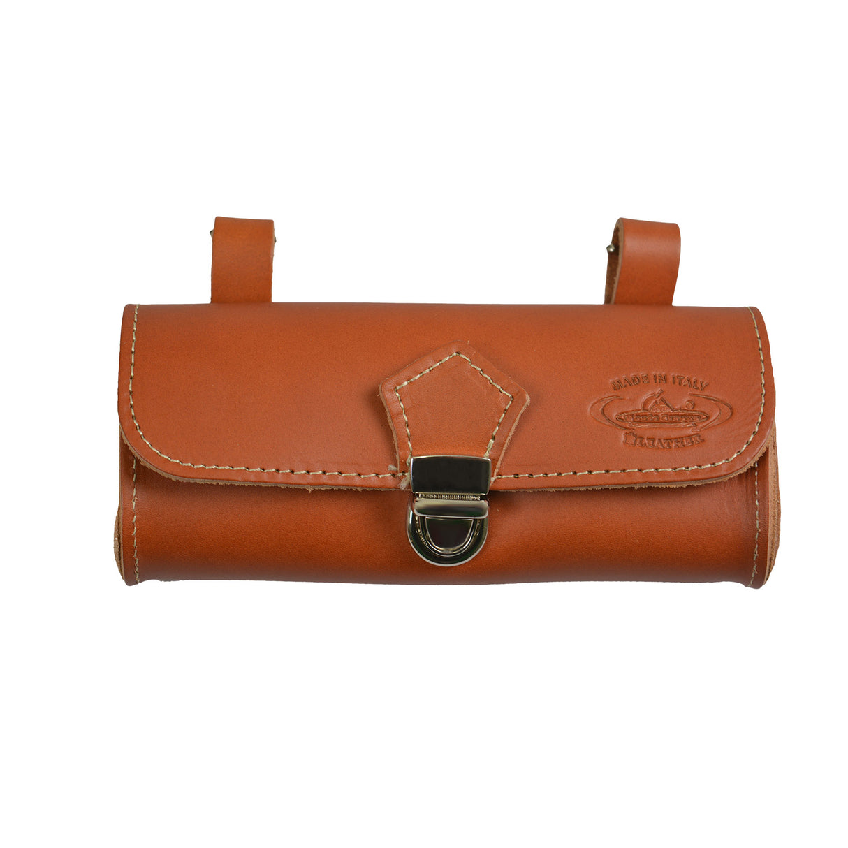 Monte Grappa Suedelbeutel Lieder Cognac mat Logo