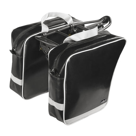 Monte Grappa Koffer l+r 15l Lack mat Zipper schwaarz