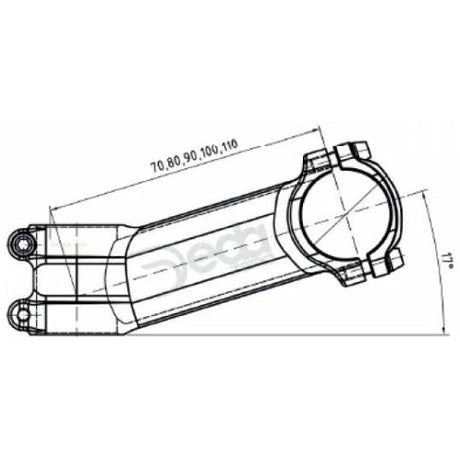 Deda a-ceann cam náid 110mm bob alu 73-17gr. 31.7mm oem