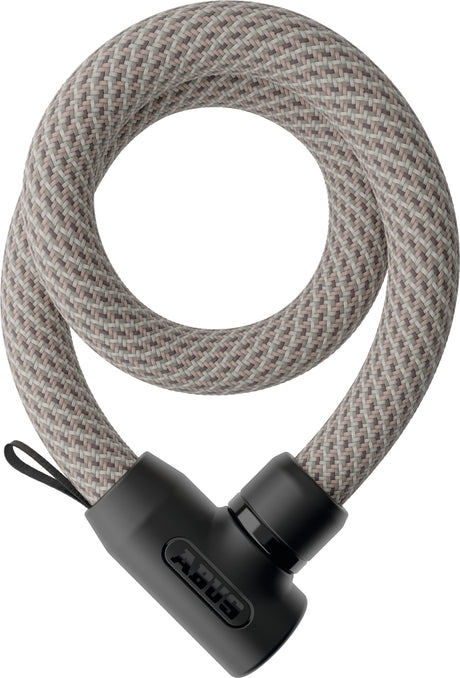Abus Fahrradschloss Textilkettenschloss – Yarnit™ 4004k – Sicherheitsstufe 7 – Beige – 110 cm – geeignet für Elektrofahrräder und Stadtfahrräder – leicht – nur 0,88 kg