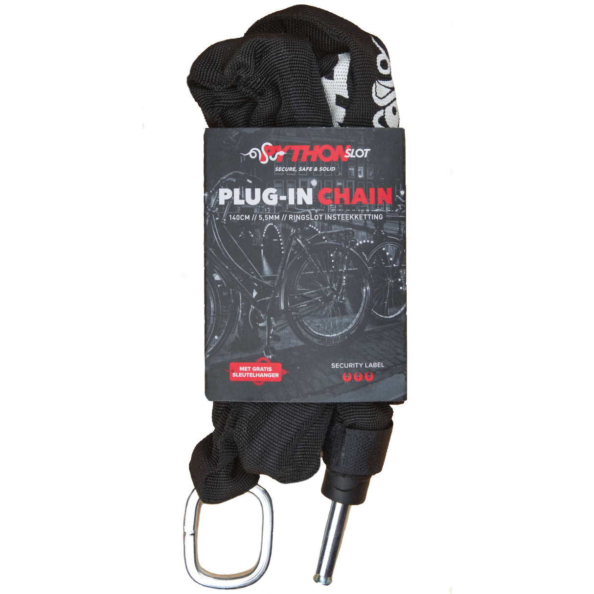 Buzaglo python frame lock plug-in chain 5.5 mm. x 140 cm.
