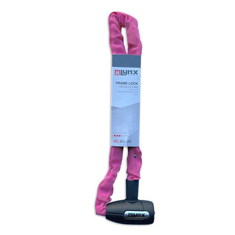 Lynx Cityline M Chain Lock - 85cm - rosa