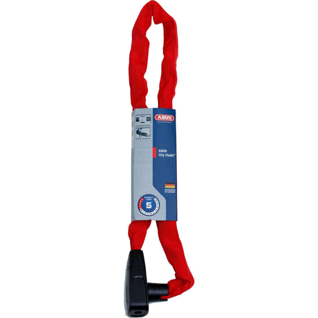 Abus Citychain 6800 85 Red - Cykelkedjelås