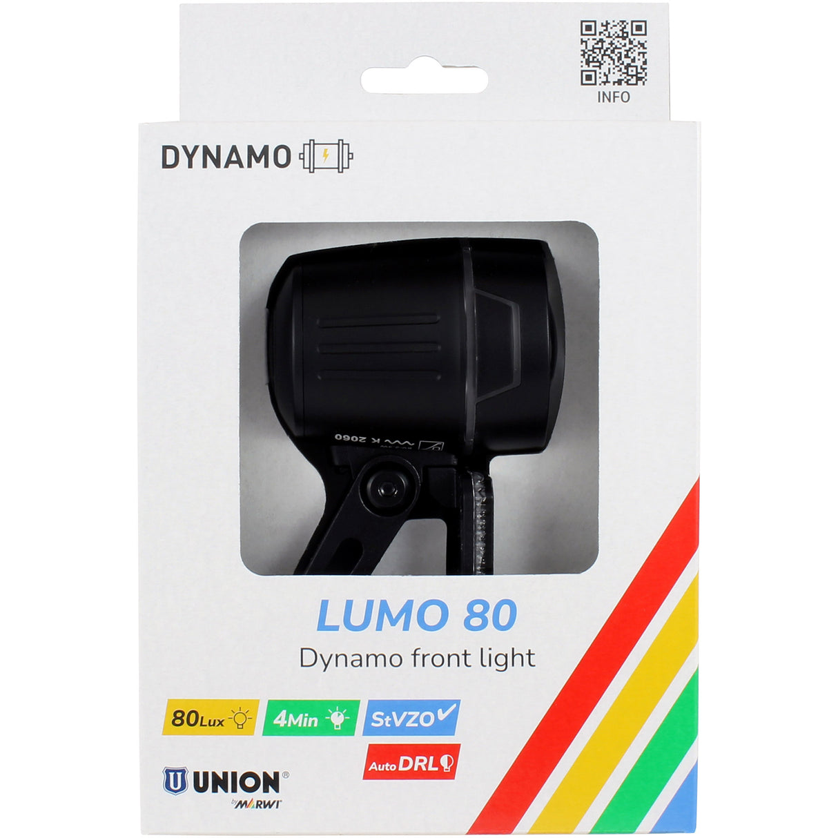 Union headlight Lumo 80 dynamo 80lux