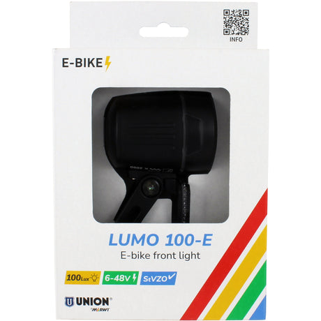 Union Headlight Lumo 100-E E-Bike 6-48V 80Lux