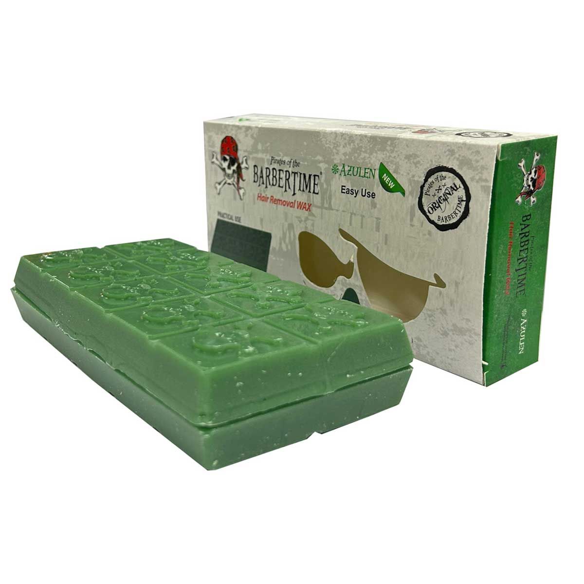 Cera depilatória Barbertime azulen 500gr.