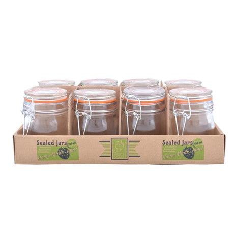 Plateau pour bocaux de conservation design Esschert, lot de 8 pièces