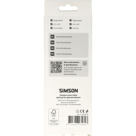 Simson ketting basic normaal