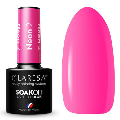 Claresa UV LED gel lak 5 ml Neon 2