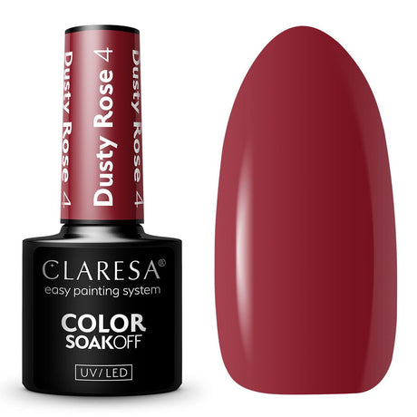 Claresa UV LED gelinis lakas 5ml Dusty Rose 4