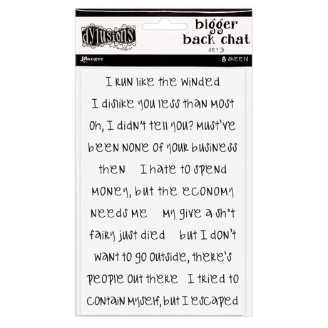 Ranger ink ranger • dylusions bigger back chat white set 3