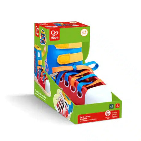 Edugro hape tie it leather tying shoe