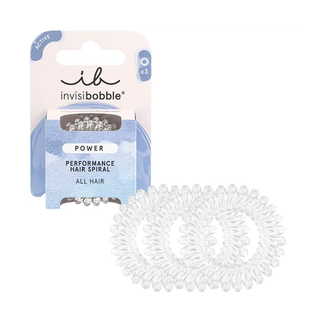 Invisibobble power crystal clear 3 pieces