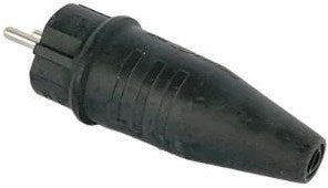 Enzo earthed plug | solid rubber abl | - 6141240