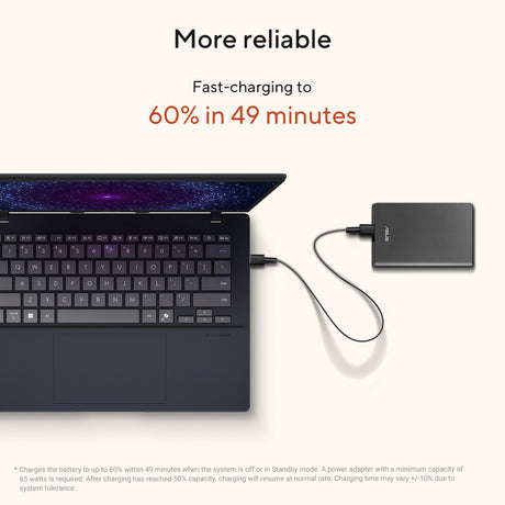 Asus vivobook 14 m1407ga-ly012w 14 copilot+ laptop (zilver | ryzen ai 7 445 | radeon 840m | 16 gb | 512 gd ssd)