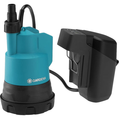 Gardena products battery submersible pump 2000 2 clear 18v p4a solo