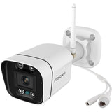 Foscam v5p, 3K 5MP Dual-Band WiFi Camera with Sound and Light Alarm (White)