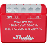 Shelly qubino wave 1pm mini actionneur de mesure de commutation z-wave