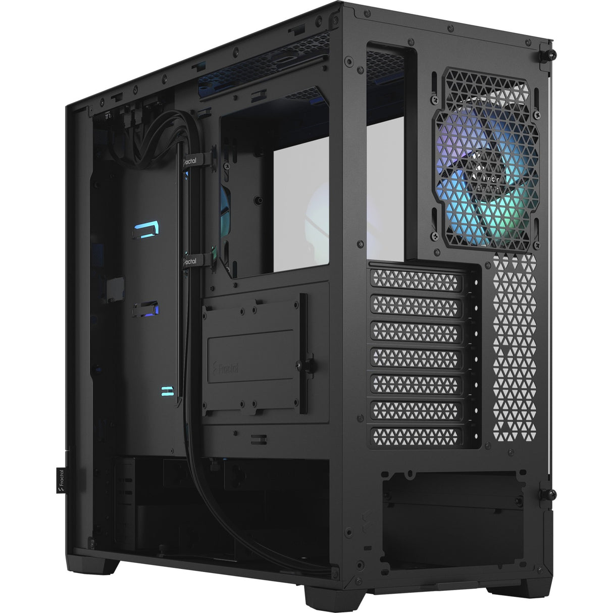 Fractal Design Pop Air rgb Midi Tower Gehäuse (schwaarz | 2x usb-a | rgb | temperéiert Glas)