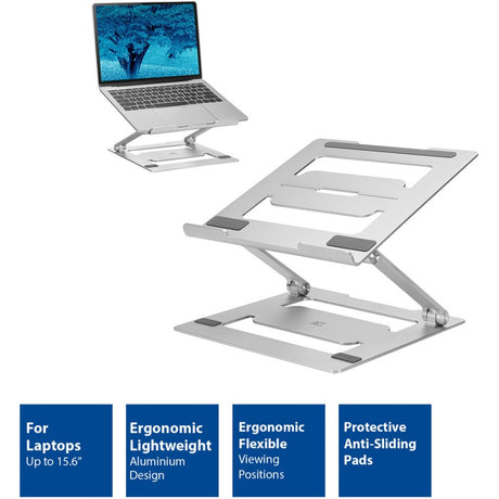 Act connectivity laptop stand aluminium (aluminium, foldable, continuously adjustable in height)