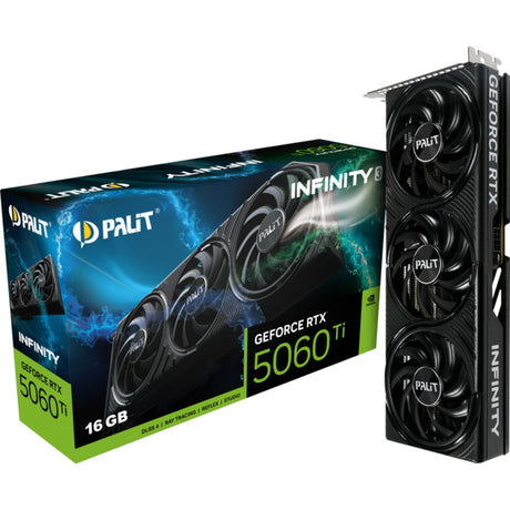 Palit GeForce RTX 5060 Ti Infinity 3 16GB graphics card (DLSS 4, 3x Display Port, 1x HDMI 2.1)