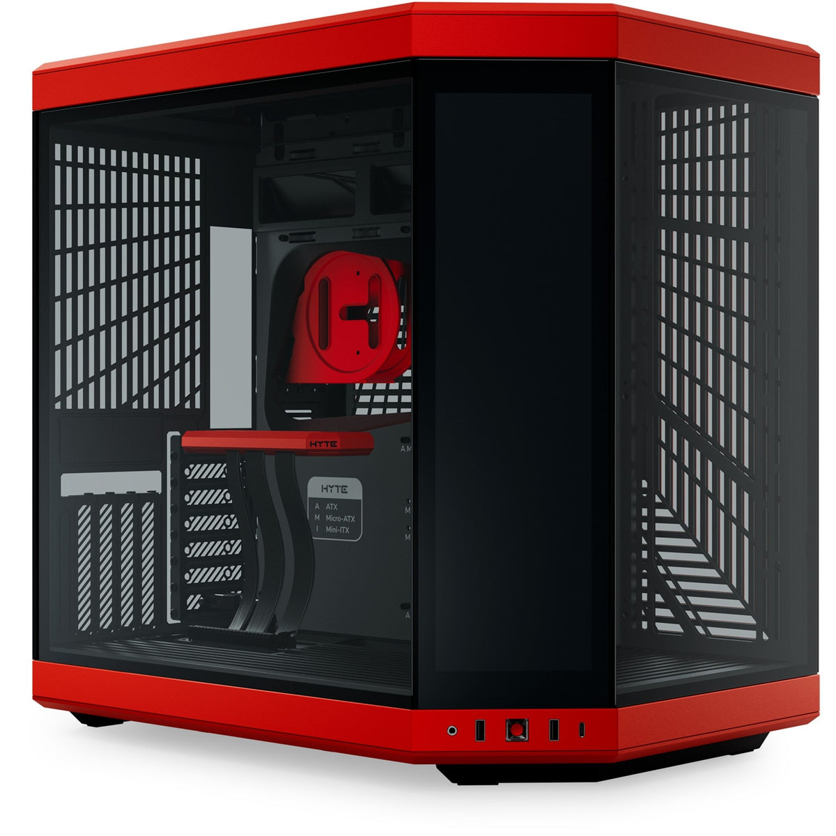 Hyte y70 touch nekonečný kryt midi tower (černý | 2x USB-A | 1x USB-C | tvrzené sklo)