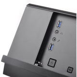 Silverstone sst-gd10b htpc behuizing (zwart | 2x usb-a)