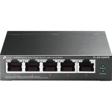 Tp-Link TL-SG105MPE 5-port Gigabit Easy Smart Switch with 4-port PoE+ (120W PoE with 30W per port)