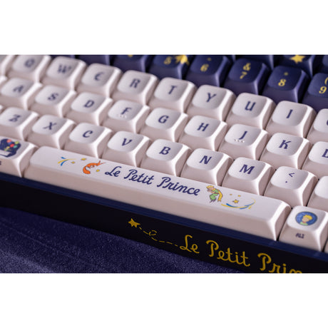 Iqunix F97 Starry Tryst RGB mechanical gaming keyboard (dark blue, US layout (QWERTY), Iqunix silent rose, 96%, RGB LEDs, hot-swappable, PBT, 2.4GHz | Bluetooth 5.1 | USB-C)