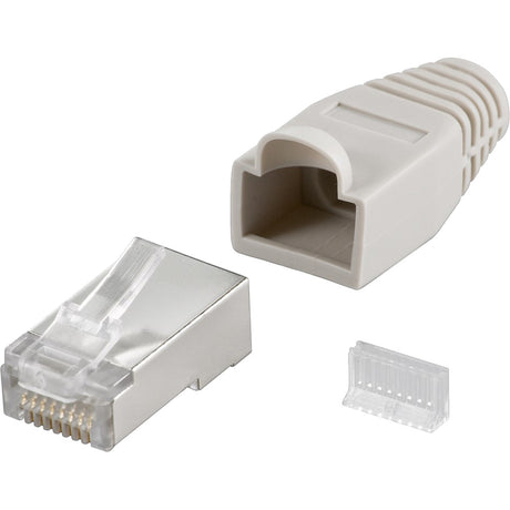 Wtyczka Goobay rj45, wtyczka kat. 5e stp (szara, 10 szt.)