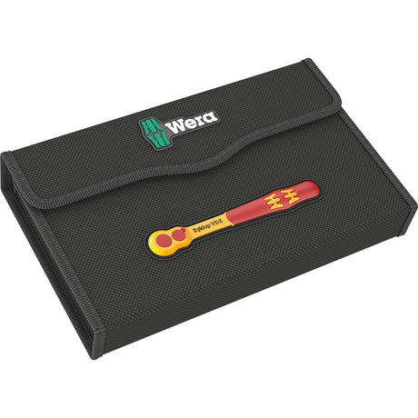 Wera 8100 SB VDE 1 Zyklop Ratschensatz Werkzeugsatz (rot gelb, 17-teilig, isoliert, mit Schaltklinke, 3 8 Antrieb, metrisch)