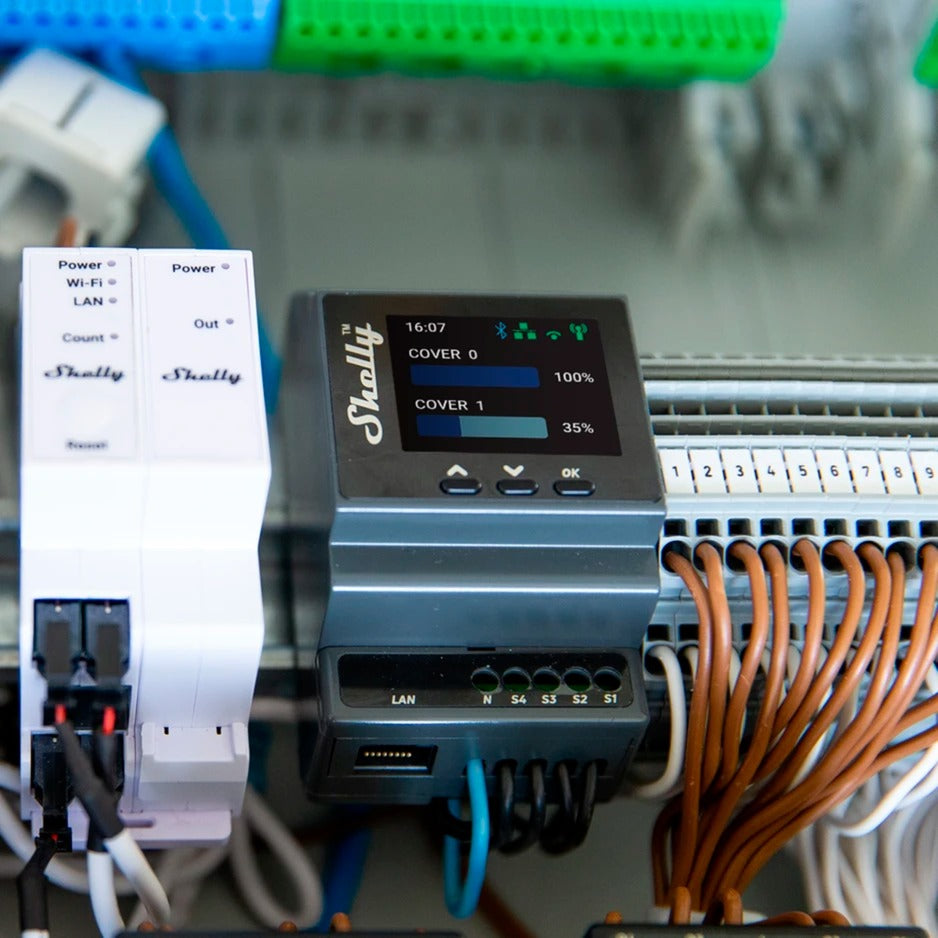 Shelly pro controlador pm de capa dupla bluetooth, wi-fi