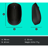 Logitech B170 mouse (black, wireless)