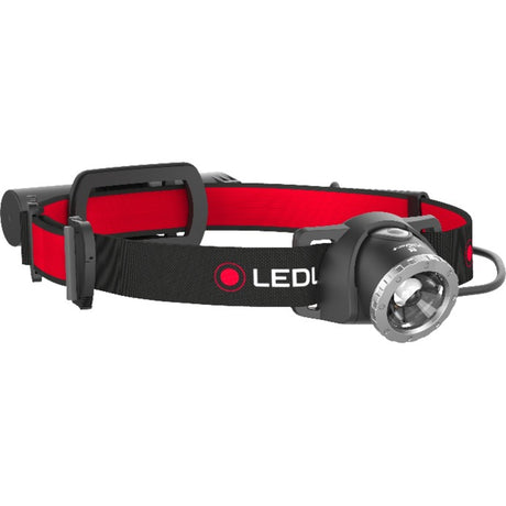 Ledlenser H8R Headlamp (Black Red, 600 lm, 6000 - 8000k)