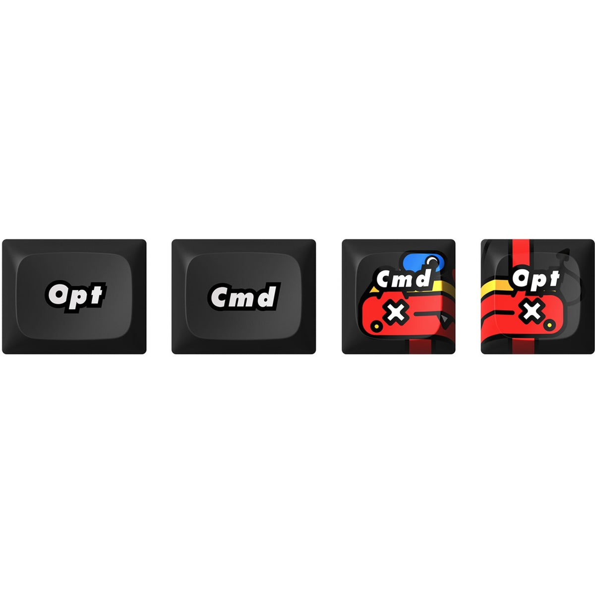 Iqunix f97 graffiti diary wireless mechanical keyboard (black, us layout (qwerty), cherry mx red, 96%, rgb leds, hot-swappable, pbt, 2.4ghz | bluetooth 5.1 | usb-c)