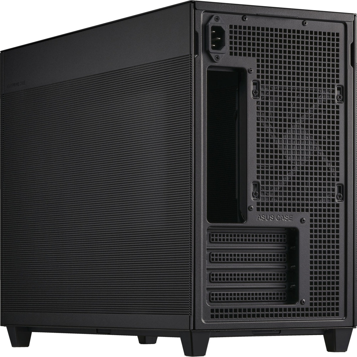 Asus prime ap201 mini bokštinis dėklas (juodas | 2x USB-A | 1x USB-C)