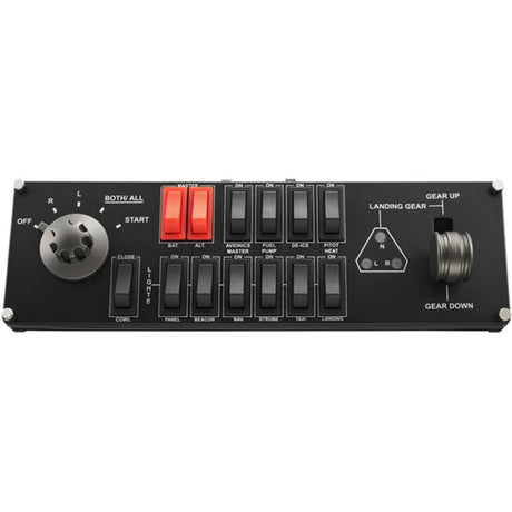 Logitech G Saitek Pro Flight Switch Panel Instrumententafel (Schwarz, PC)