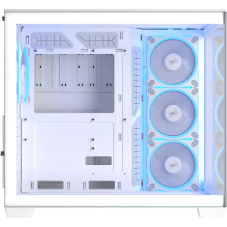 Asus A32 Plus Midi Tower Case (White | 2x USB-A | 1x USB-C | RGB | Tempered Glass)