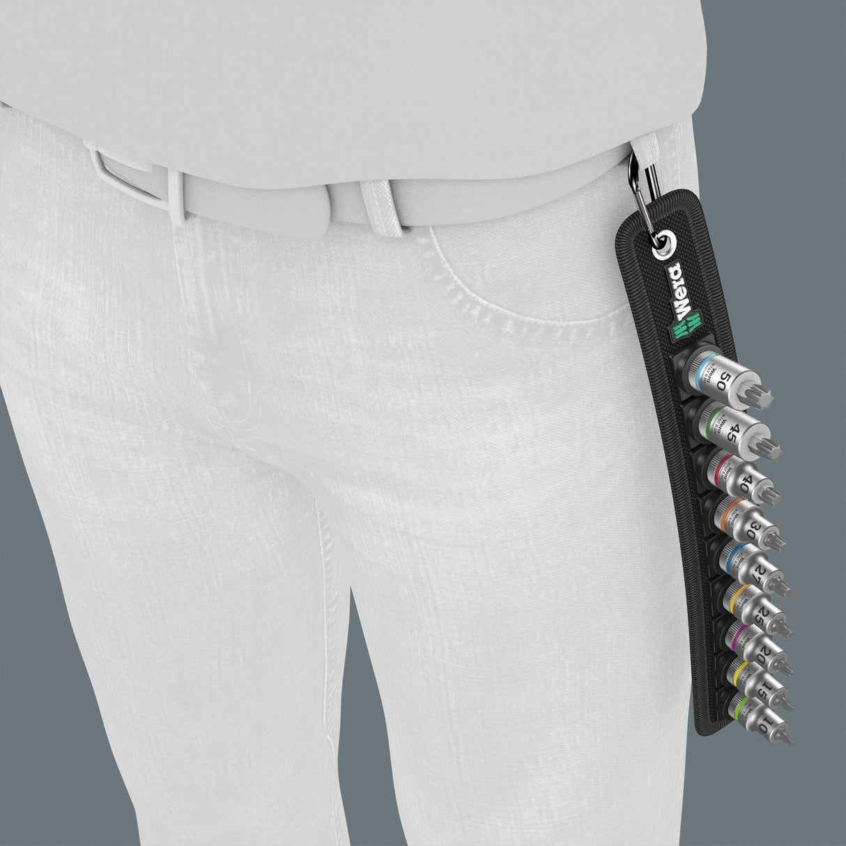 Sada nástrčných bitů Wera b 3 torx® hf zyklop nástrčný klíč torx (černý stříbrný, s funkcí přidržování, 3 8-pohon, 9dílný)