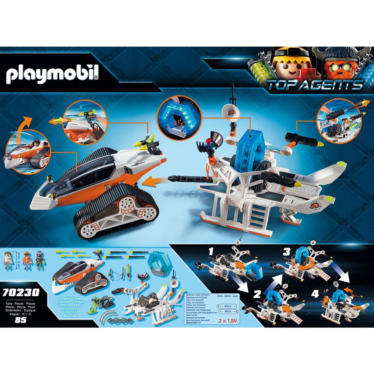 Špičkoví agenti Playmobil - stavebnice spřežení špionážního týmu (70230)