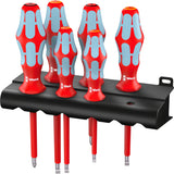 Wera 3165 i 6 Stainless Steel Screwdriver Set + Rack (Red Blue, 6-Piece)