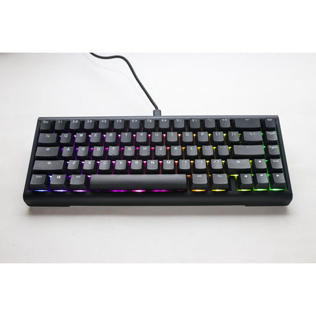 Ducky ProjectD Tinker 65 with QMK VIA, Keyboard (Black/White, US Layout, Cherry MX Blue, RGB LED, Double-Shot PBT, Hot-Swappable, Gasket Mount, 65%)