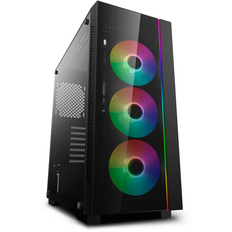 Deepcool Matrexx 55 V3 Add-RGB 3F Boîtier tour midi (noir | 3x USB-A | RVB | Fenêtre)