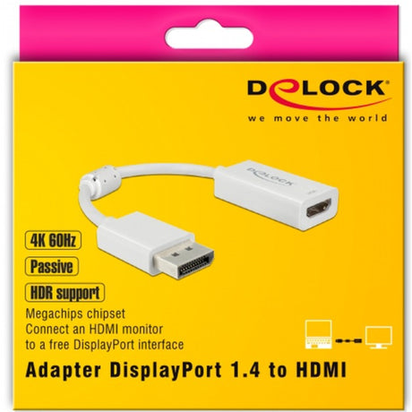 Delock displayport 1.4 > hdmi adapter (bel, 0,1 meter, 4k)