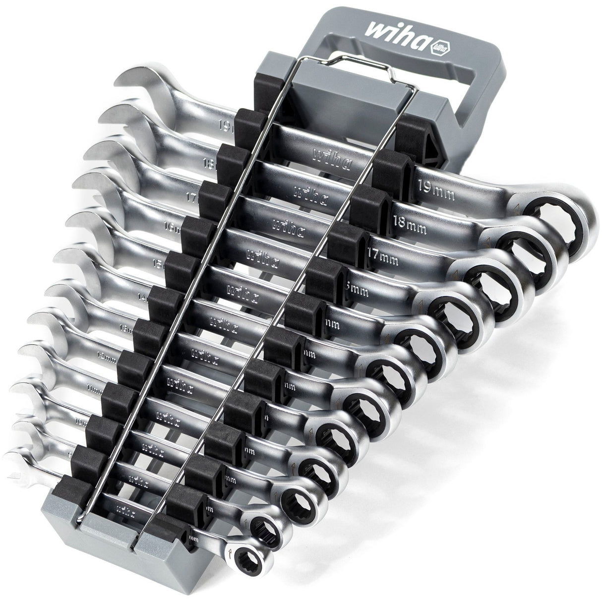 Wiha Ratchet Ring Wrench Set Wrench (12 Stéck am Halter)