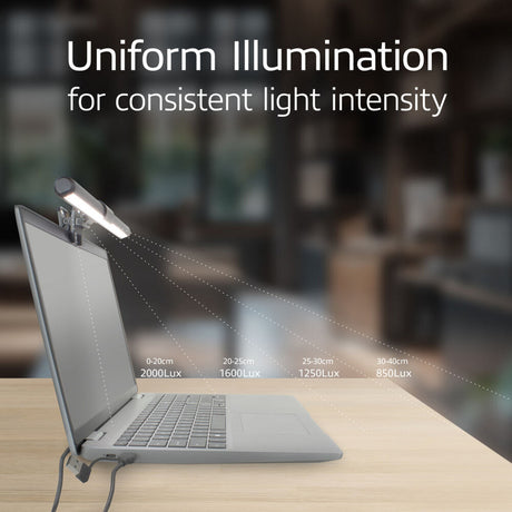 Act Connectivity szabályozható, csíptetős laptop LED-es fénysor LED-sáv (fekete, USB tápellátású, 3000-6500 ezer)