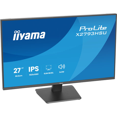Iiyama Prolite X2793HSU-B1 27 monitor (black (matte), 120 Hz, HDMI, DisplayPort, USB, audio)