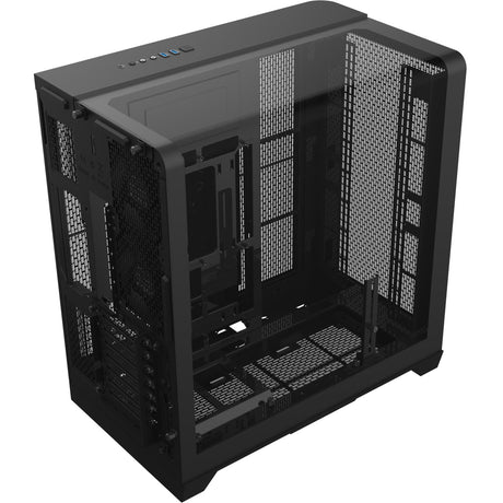 Thermaltake view 390 air midi tower behuizing (zwart | 2x usb-a | 1x usb-c | tempered glass)